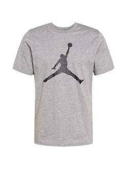 Jordan T-Shirt 'Jumpman' grau/schwarz