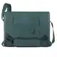 Piquadro Kyoto Messenger Leder 38 cm Laptopfach blau