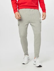 Nike Sportswear Hose CLUB FLEECE Trousers Cargo Bb Sweatpants graumeliert/weiß