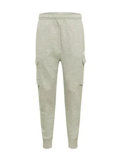 Nike Sportswear Hose CLUB FLEECE Trousers Cargo Bb Sweatpants graumeliert/weiß