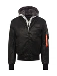ALPHA INDUSTRIES Jacke MA-1 hellgrau/schwarz