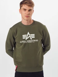 ALPHA INDUSTRIES Sweatshirt oliv/rot/wei