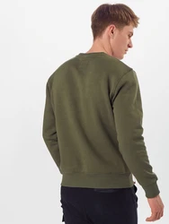 ALPHA INDUSTRIES Sweatshirt oliv/rot/wei