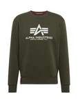 ALPHA INDUSTRIES Sweatshirt oliv/rot/wei