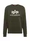 ALPHA INDUSTRIES Sweatshirt oliv / rot / wei