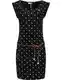 Ragwear Letní šaty 'TAG DOTS'  černá / bílá