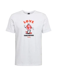 T-Shirt pink / orange / weiß