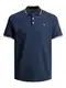 JACK & JONES Poloshirt 'Bluwin' navy / gelbmeliert / blutrot / wei
