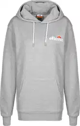 ELLESSE Mikina 'Noreo' šedý melír / humrová / rubínově červená / bílá