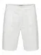 Only & Sons Leinen Shorts weiß