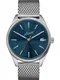 LACOSTE Uhr silber / kobaltblau