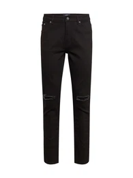 Jeans ''''Mr Red Knee Cut'''' black denim