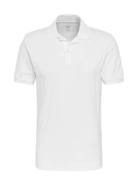 Poloshirt 'V-SOLID PIQUE POLO' wei