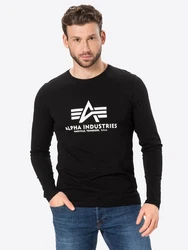 ALPHA INDUSTRIES Shirt schwarz/wei