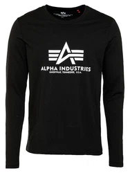 ALPHA INDUSTRIES Shirt schwarz/wei