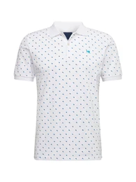 Shirt weiß / dunkelblau / blau