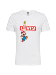 LEVI''''S Shirt ''''NINTENDO GRAPHICCREWNECKTEE'''' weiß / rot