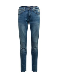 Jeans 'Twister' blue denim / hellbraun