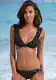 LASCANA Bikini gornji dio 'Sparkle'  crna / bijela