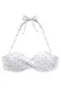 LASCANA Horní díl plavek ''''Sparkel''''  bílá