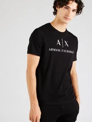 ARMANI EXCHANGE T-Shirt '8NZTCJ' schwarz/wei