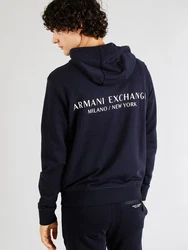 ARMANI EXCHANGE Sweatshirt Hoodie navy/wei
