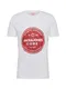 JACK & JONES T-Shirt weiß / rostrot