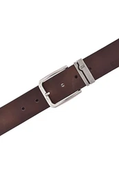 MUSTANG Gürtel schoko/silber