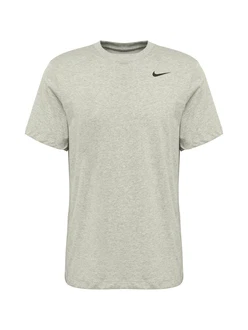 NIKE Sportshirt graumeliert/schwarz