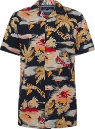Hemd ''''Hawaiian'''' mischfarben / nachtblau