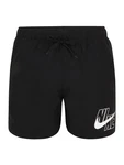 Nike Swim Sportbadehose 'Lap 5' schwarz/weiß