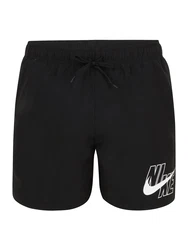 Nike Swim Sportbadehose 'Lap 5' schwarz/weiß
