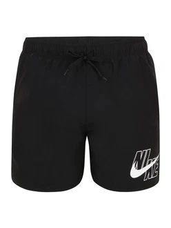 Nike Swim Sportbadehose 'Lap 5' schwarz/weiß