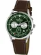 Jacques Lemans Uhr ''''RETRO CLASSIC'''' dunkelbraun / tanne / silber