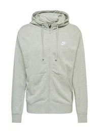 Sweatjacke 'Club' hellgrau / wei