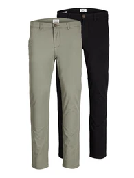 Hose 'Macro Dave' pastellgrn / schwarz