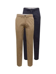 Hose 'Macro Dave' beige / dunkelblau