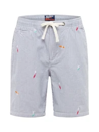 Chinoshort navy / weiß