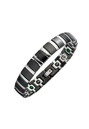 Lunavit Armband Magnet Keramikarmband Titan schwarz