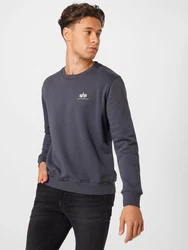ALPHA INDUSTRIES Sweatshirt dunkelgrau/naturwei