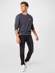 ALPHA INDUSTRIES Sweatshirt dunkelgrau/naturwei