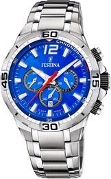 Chronograph ''''Chrono Bike 2020, F20522/2'''' blau / silber