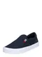 TOMMY HILFIGER Slipper blau / dunkelblau / weiß / rot