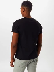 Alpha Industries Basic Foil Print T-Shirt goldgelb/schwarz