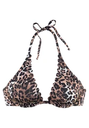 Horní díl plavek 'Lexa' béžová / světle hnědá / tmavě hnědá