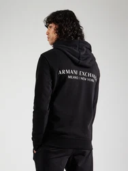 ARMANI EXCHANGE Sweatshirt Hoodie schwarz/weiß