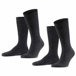 FALKE Socken Swing 2-Pack graumeliert FALKE Socken Swing 2-Pack graumeliert
