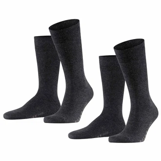 FALKE Socken Swing 2-Pack graumeliert
