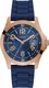 GUESS Quarzuhr ''''Deck GW0058G3'''' rosegold / blau