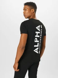 Alpha Industries T-Shirt Rundhalsshirt Backprint T (T-Shirt) schwarz/wei